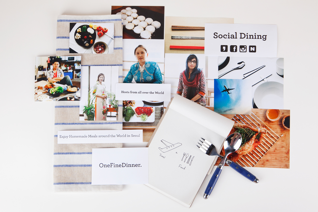 韓國OneFineDinner餐飲社交平臺品牌設(shè)計(jì)