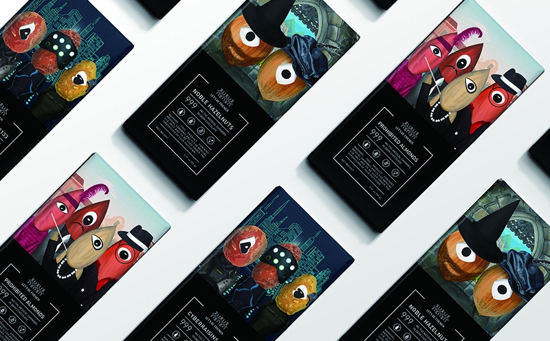 休閑食品包裝設計，巧克力包裝設計，趣味巧克力包裝設計，杭州石特設計