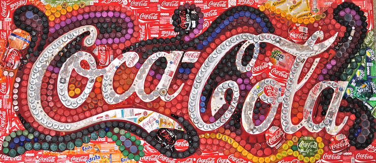 90后美女拼貼出來(lái)的藝術(shù)作品被谷歌和可口可樂(lè)公司看中！