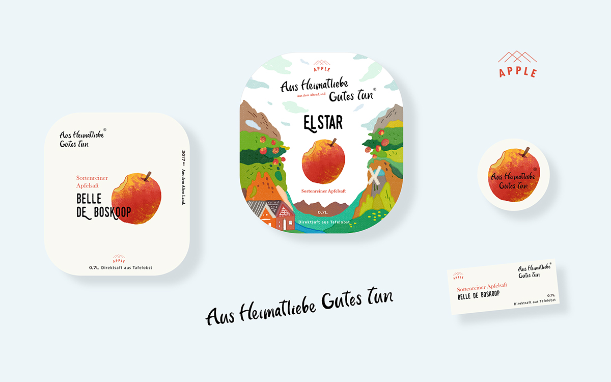 德國蘋果汁包裝設計