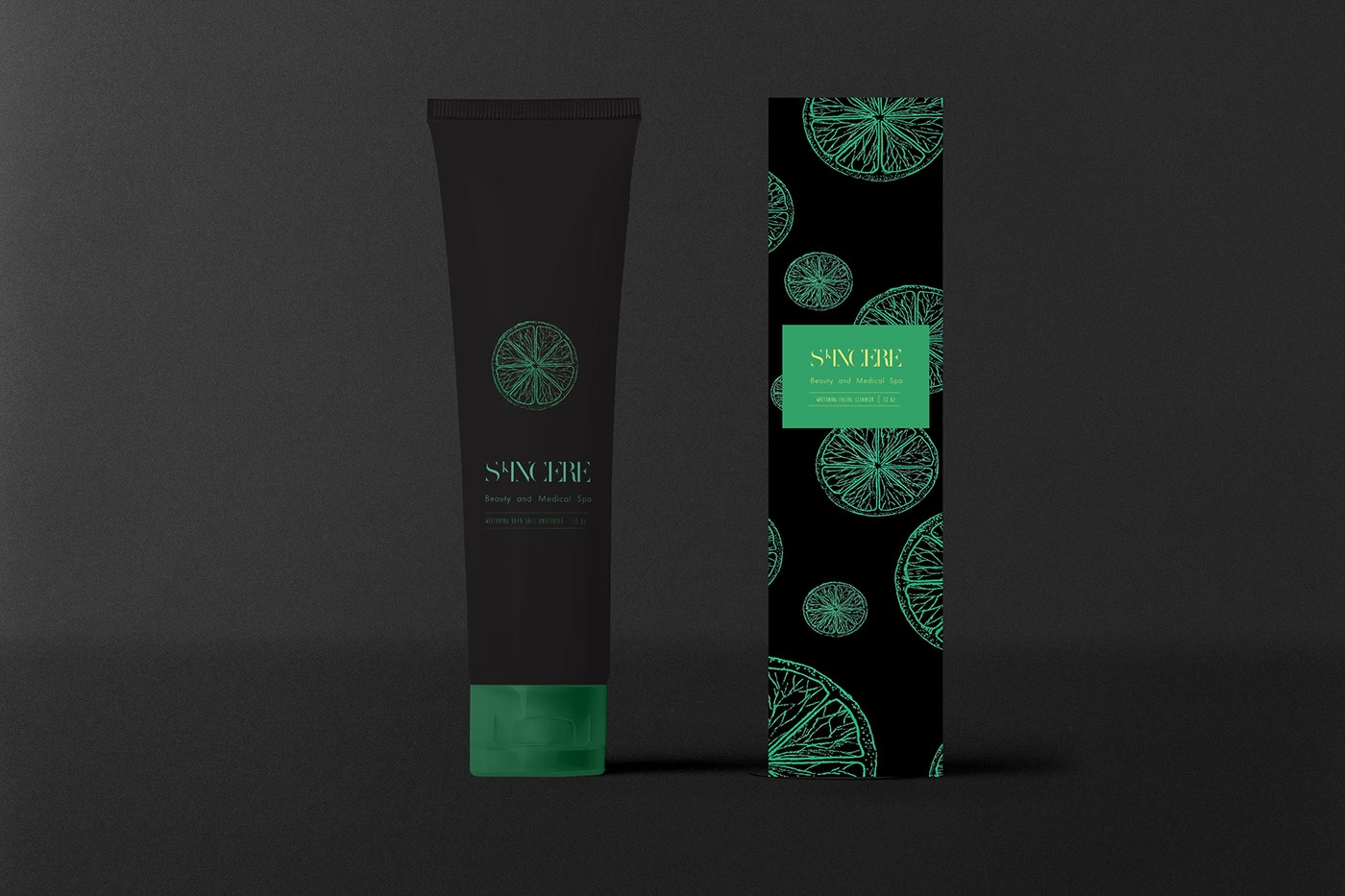 豪華水療中心護膚用品產品品牌包裝設計