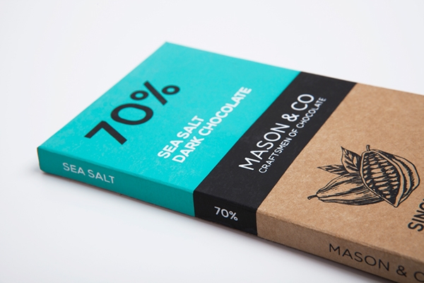 你最愛的甜食，手工黑巧克力的品牌包裝設計