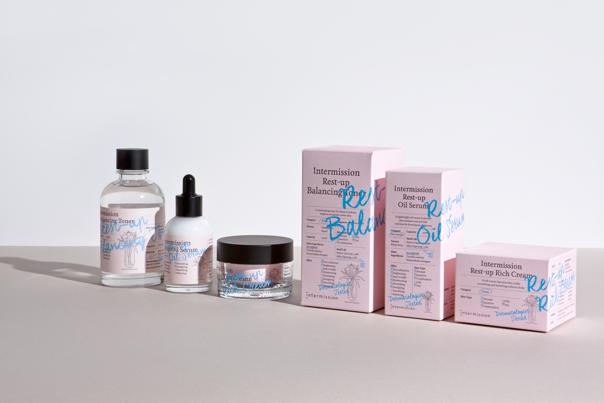 Intermission護膚化妝品品牌與產品包裝設計