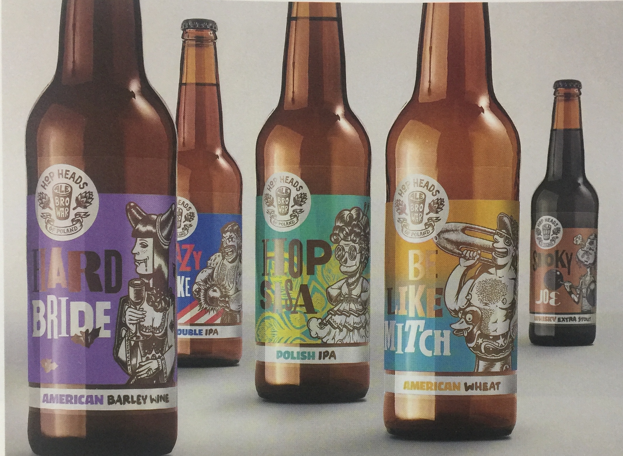 手繪風(fēng)格系列啤酒包裝設(shè)計