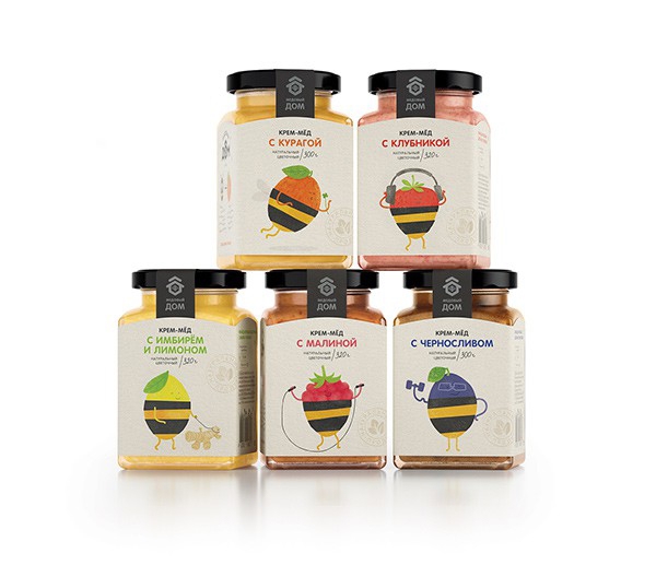 可愛(ài)到飛起的小水果？俏皮蜂蜜漿果包裝設(shè)計(jì)