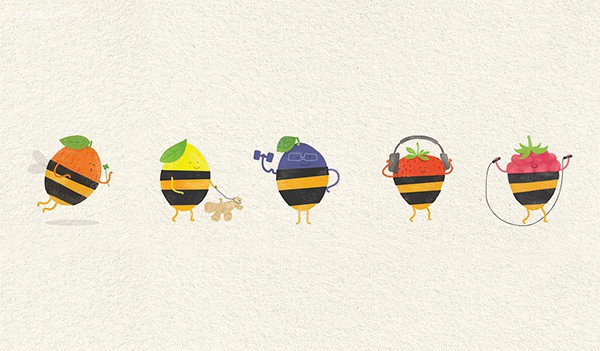 可愛(ài)到飛起的小水果？俏皮蜂蜜漿果包裝設(shè)計(jì)